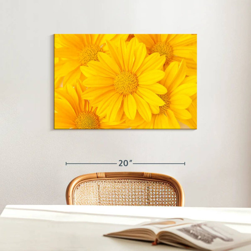 Marguerites jaunes Harnek, H 16 po x l 24 po