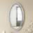 Amla 35" Oval Wall Mirror with Crushed Diamond Inlay