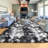 Area Rugs For Living Room Bedroom Aesthetic,Shag Fuzzy Fluffy Rug,(Black White Grey/8X10)