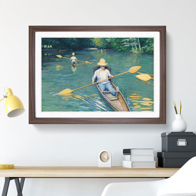 Skiffs on the Yerres by Gustave Caillebotte - Picture Frame Painting