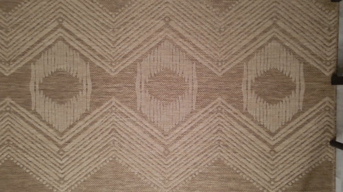 2 x 3 Brown Carmel Bordered Non Slip Doormat Indoor Area Rug