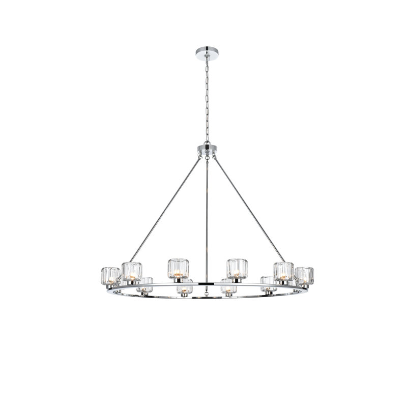 Lustre Enrique 48 pouces, Chrome chrome