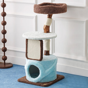 3 Tiers Cat Tree with Condons,Perch,Scratching Posts