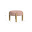Repose-pieds de 22 po Eli, boucle brune et bois franc naturel Eli-112313278