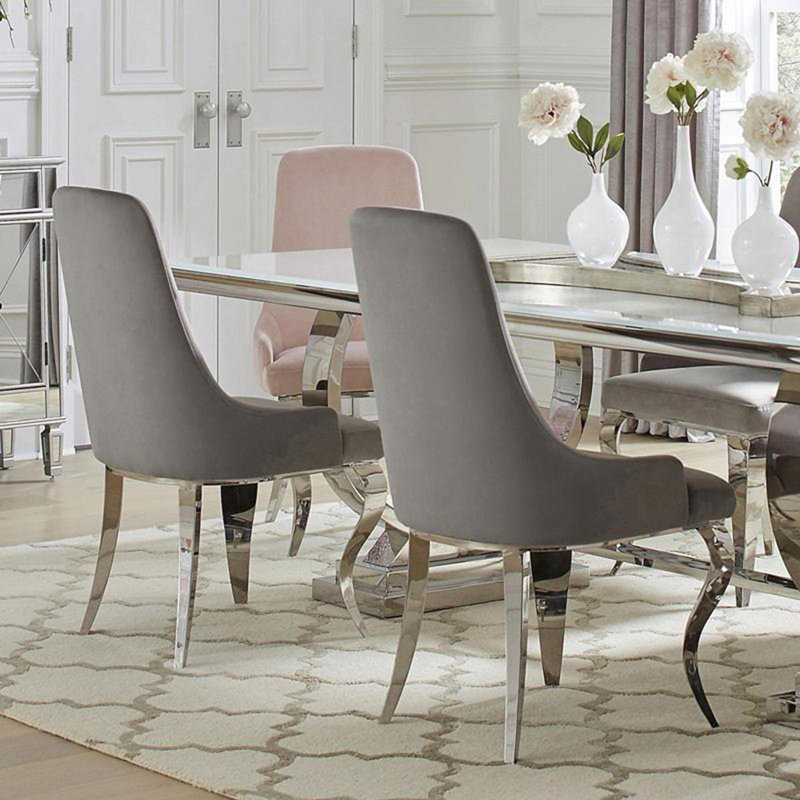 Chaises de salle à manger contemporaines, Gris