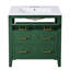 30'' Bathroom Vanity With Ceramic Sink Combo