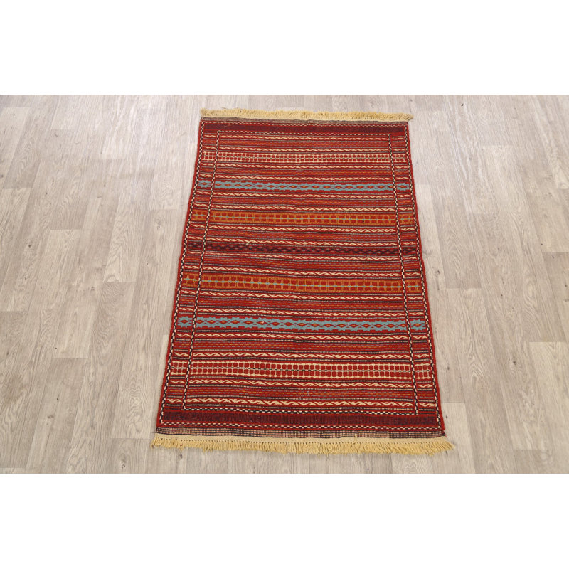 Tapis géométrique kilim 3 x 5