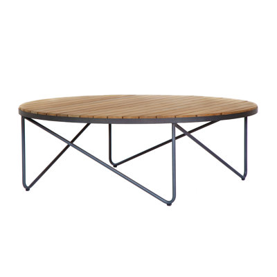 Table basse d'extérieur en teck