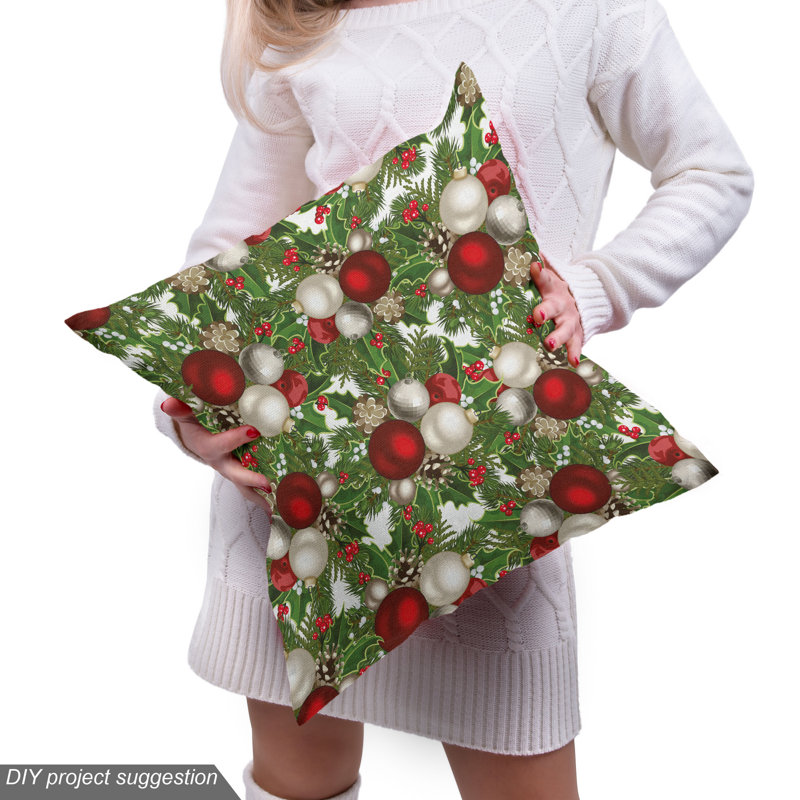 Tissu de noël, H 36 po x l 58 po x P 1 po