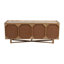 Buffet neutre texturé à 4 portes avec marbre - 69 po x 18 po x 28 po-1340534145