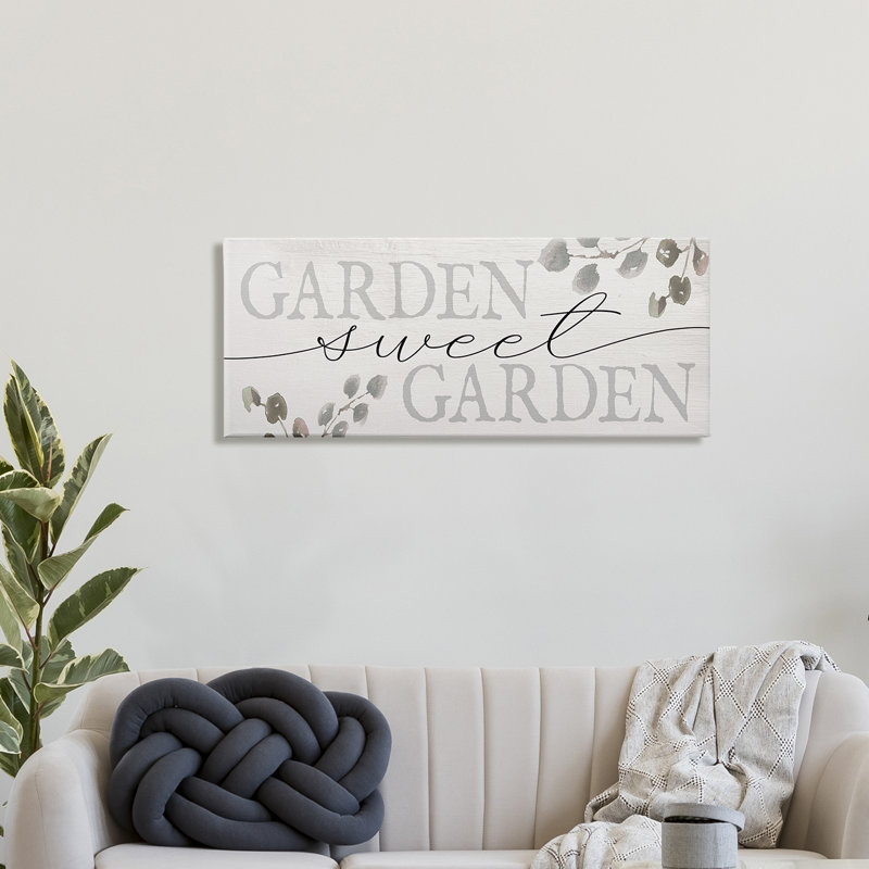 Feuilles d'eucalyptus Garden Sweet Garden Yardwork, Toile tendue, H 17 po x l 40 po