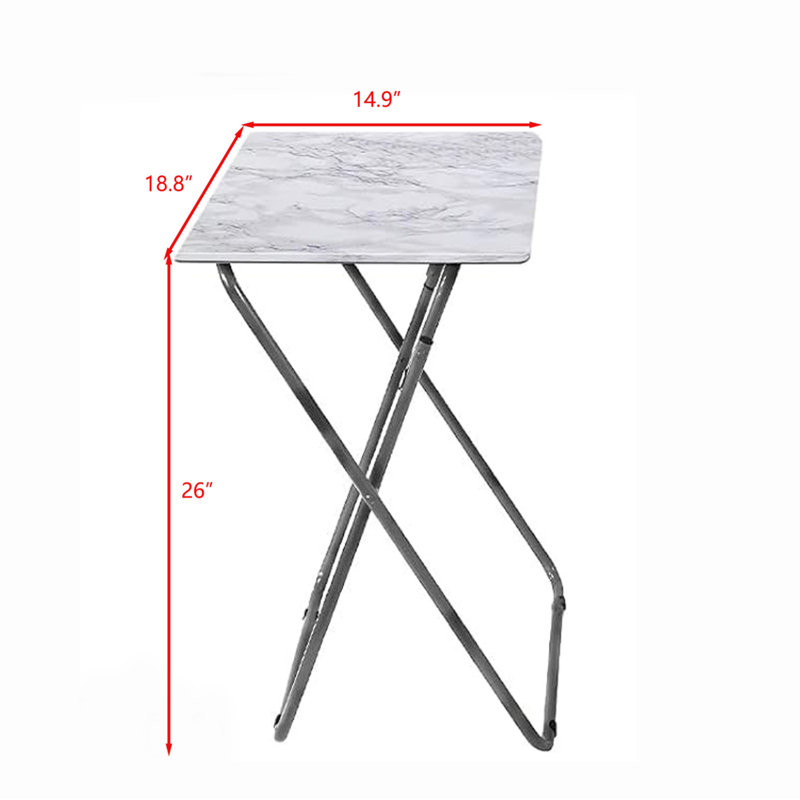 Foldable Snack Eating Trays Table, 2PCS