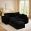 109.4" Modular Sectional Sofa, U-Shaped/L-Shaped/Sleeper/Straight Configurations, Pet-Friendly Corduroy, No Assembly Required, Lightweight Modules-588527598
