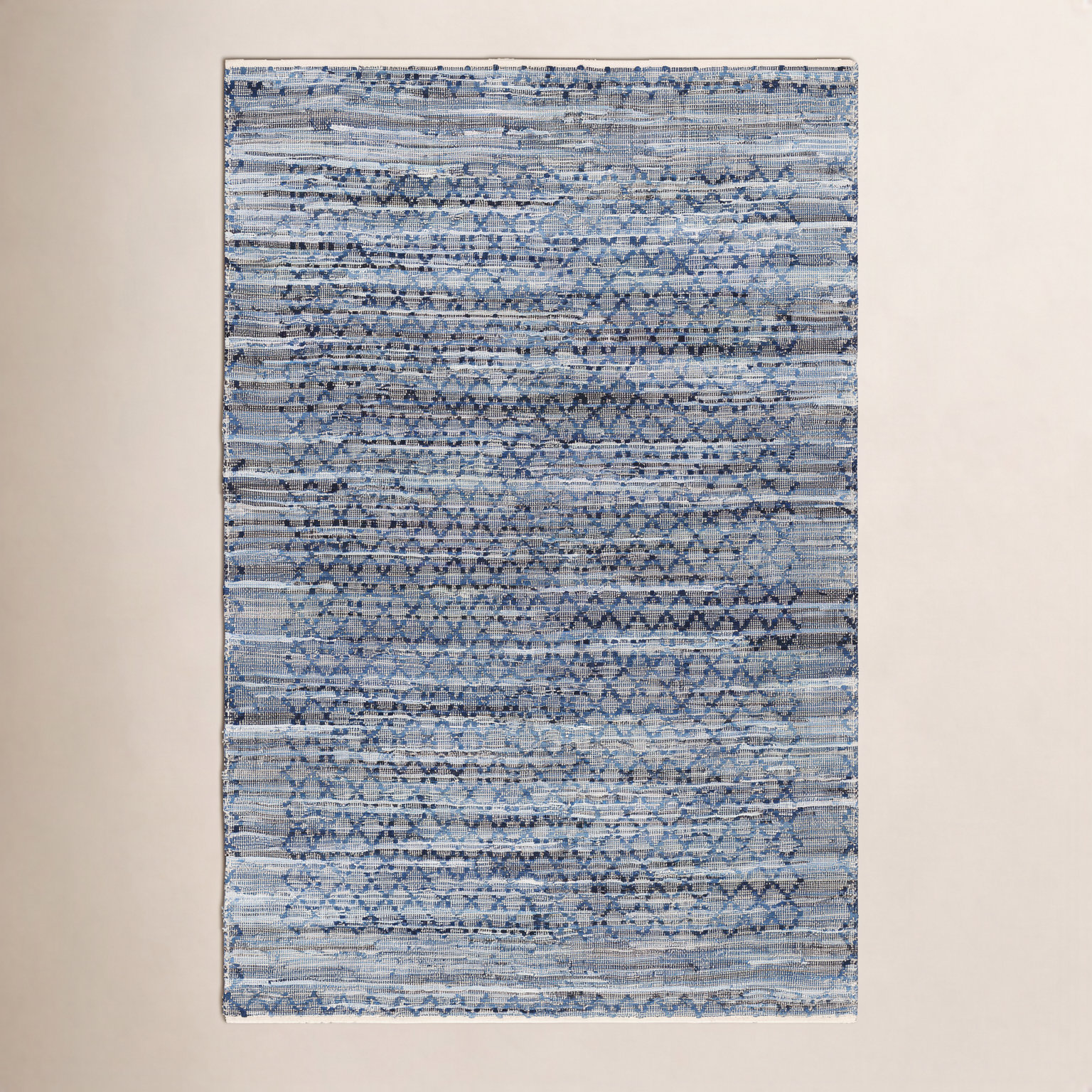 Caila Hand-Woven Geometric Rug, Rectangle 6' x 9'