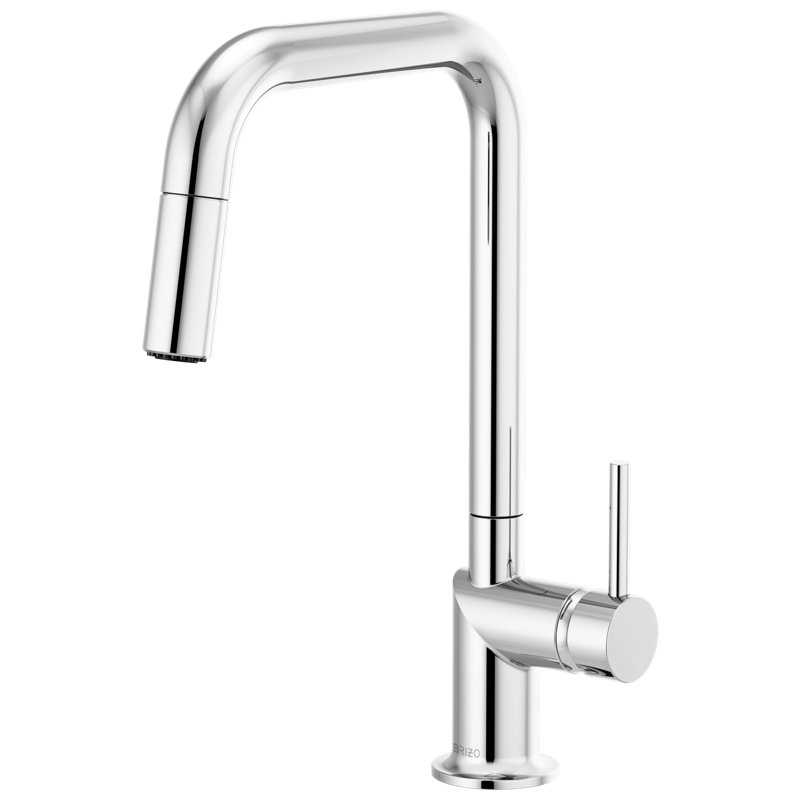 Odin® Pull-Down Faucet with Square Spout, Polished Chrome, Lever