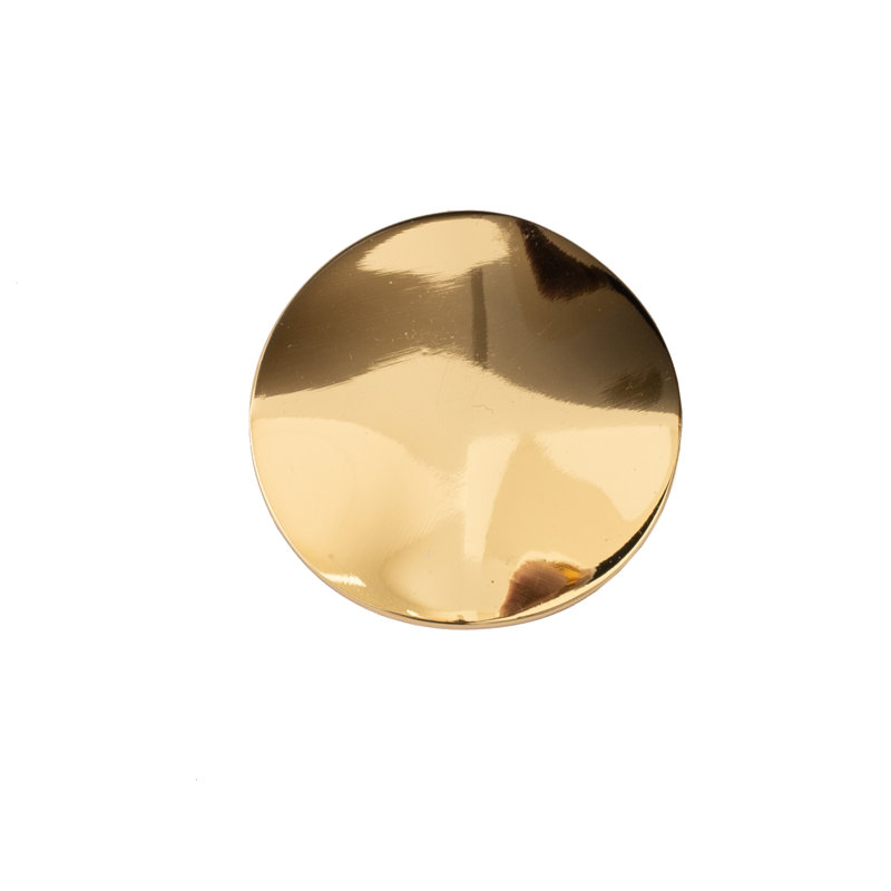 Ripple Hardware Knob, Gold, 1.75" / Small