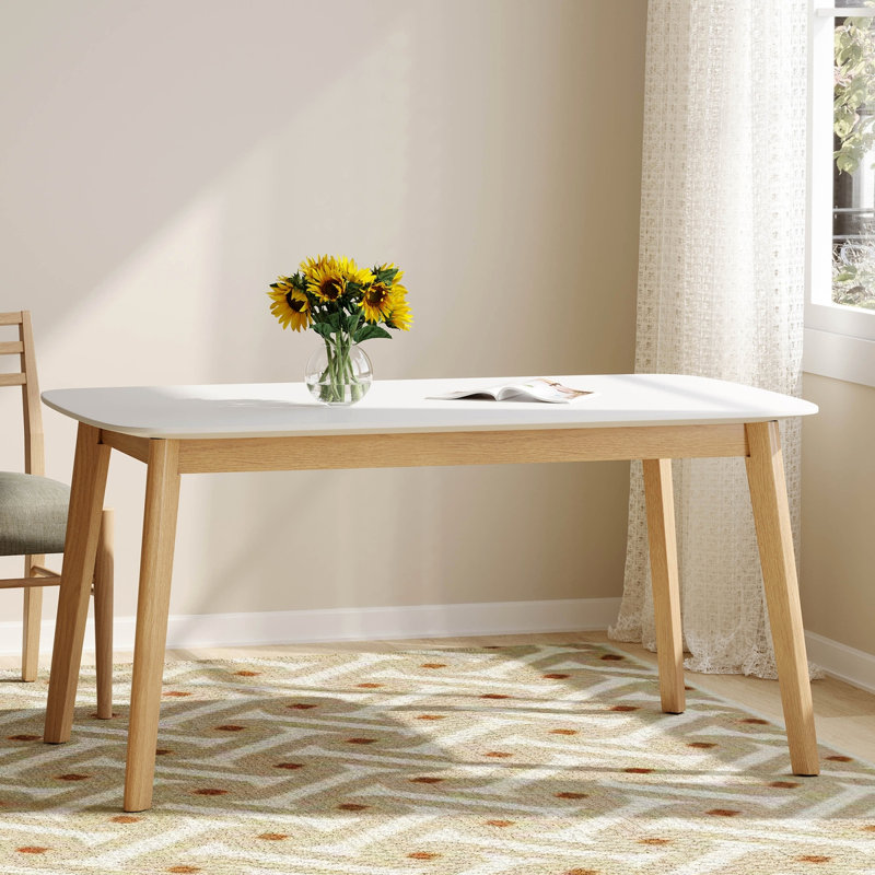 Table de salle à manger, Naturel, Chêne blanc