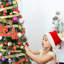 Green Artificial Pine Christmas Tree with 200 Single Coloured Lights with Stand-67202413