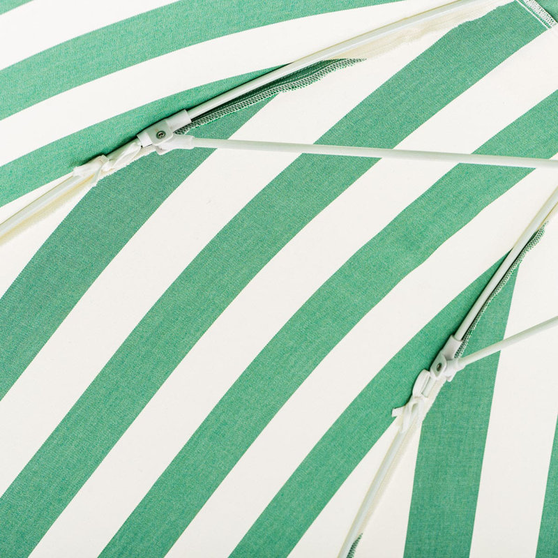 Parasol de patio, Vert/blanc