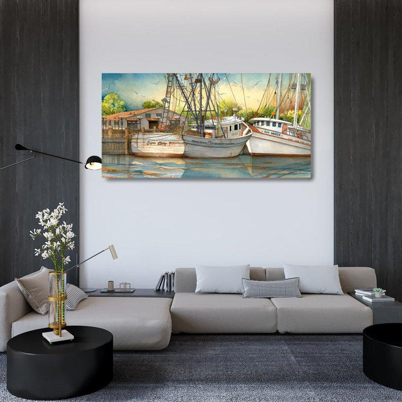 «Longshore Tides Rizzo», art sur toile tendue par Gene Gallery: Sugar Baby, H 26 po x l 48 po