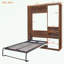 Lit escamotable simple avec armoire-1715444970