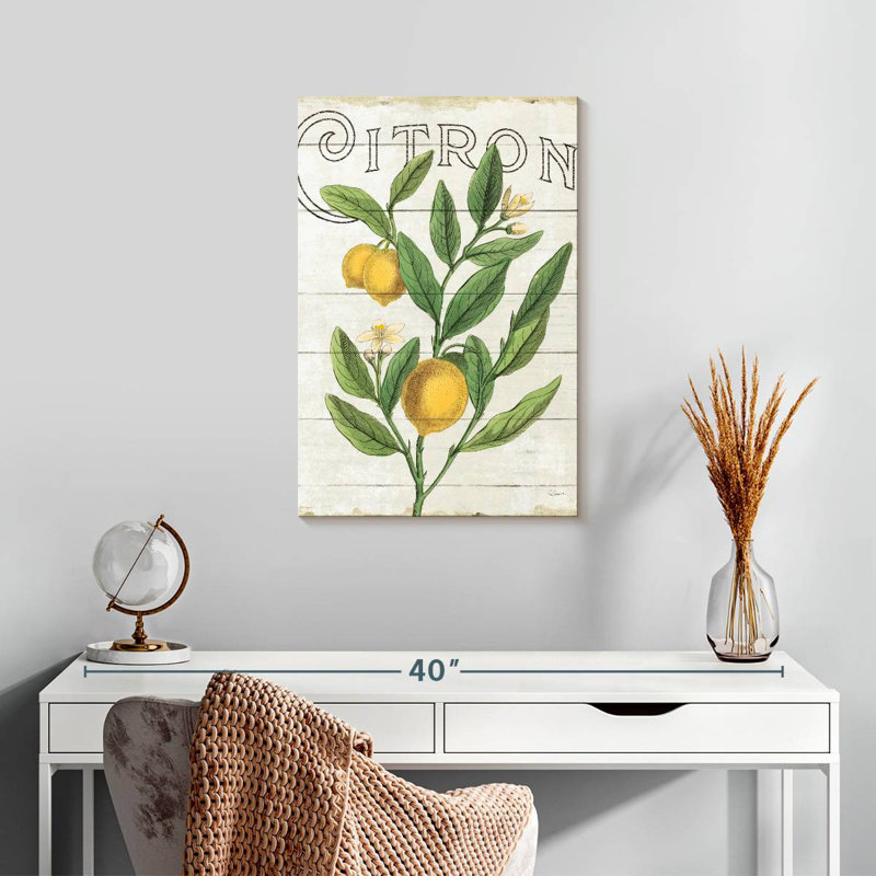 Yarlin Classic Citrus I Shiplap, H 24 po x l 16 po