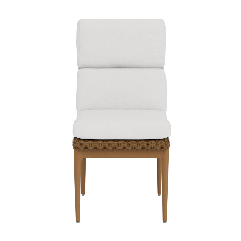 Outdoor Dining Side Chair, Antique White