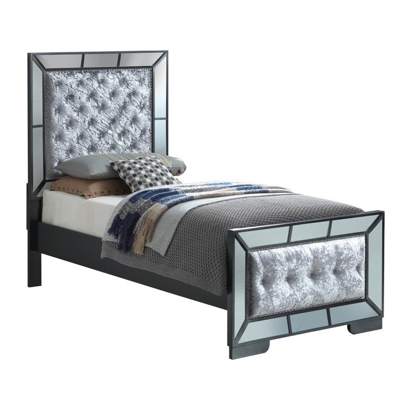 Bristol Upholstered Standard Bed, King, Pearl