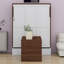 Lit escamotable mural en bois avec bureau pliable-561888905