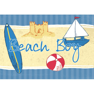 Beach Boy - Wrapped Canvas Print
