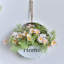 Couronne de linteau artificielle à fleurs séchées