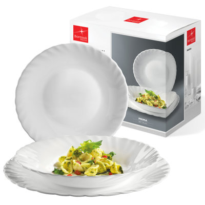 18 Piece Glass Dinnerware Set - Service for 6