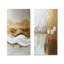 «Gold Sahara Desert Abstract Landscape I», ensemble de 2 pièces d'art mural abstrait-1388679416-1388679415-1388679414