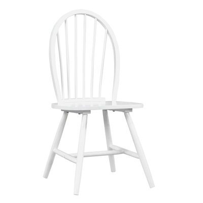 White Finish Side Chairs, Of 2, Style Wooden For Enjoyable Dining Chairs 2 Casual