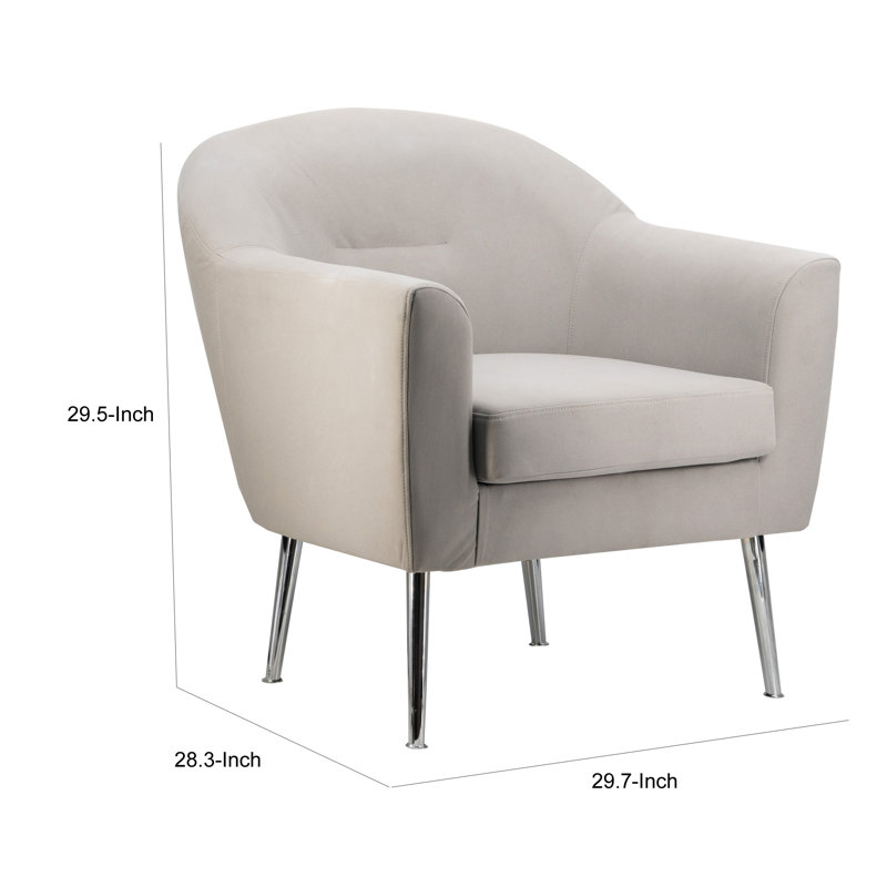 Canapé d'appoint incurvé moderne Gardenar de 30 po Gardenar