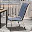 Ensemble de 4 chaises de patio, tissu extérieur en polyester et structure en métal-1275421178