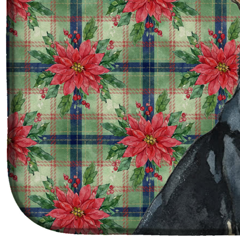 Tapis de séchage noir et brun clair