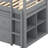 Ilakkiya Loft Bed with Retractable Writing Desk and 4 Drawers-82043244-82043243