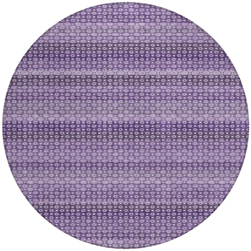 Tapis lavable à rayures 8 po