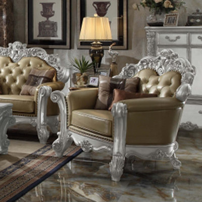 Faux Leather Armchair