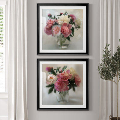 Peony Magic I - ensemble de 2 reproductions d'art graphique