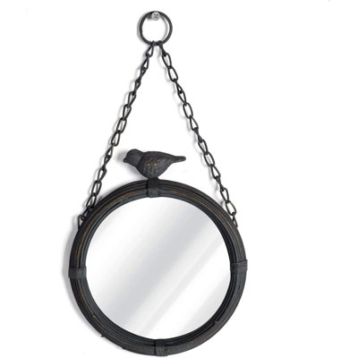 Small Wall Mirrors Decor Decorative Metal Framed Hanging Round Mirror Vintage Rustic