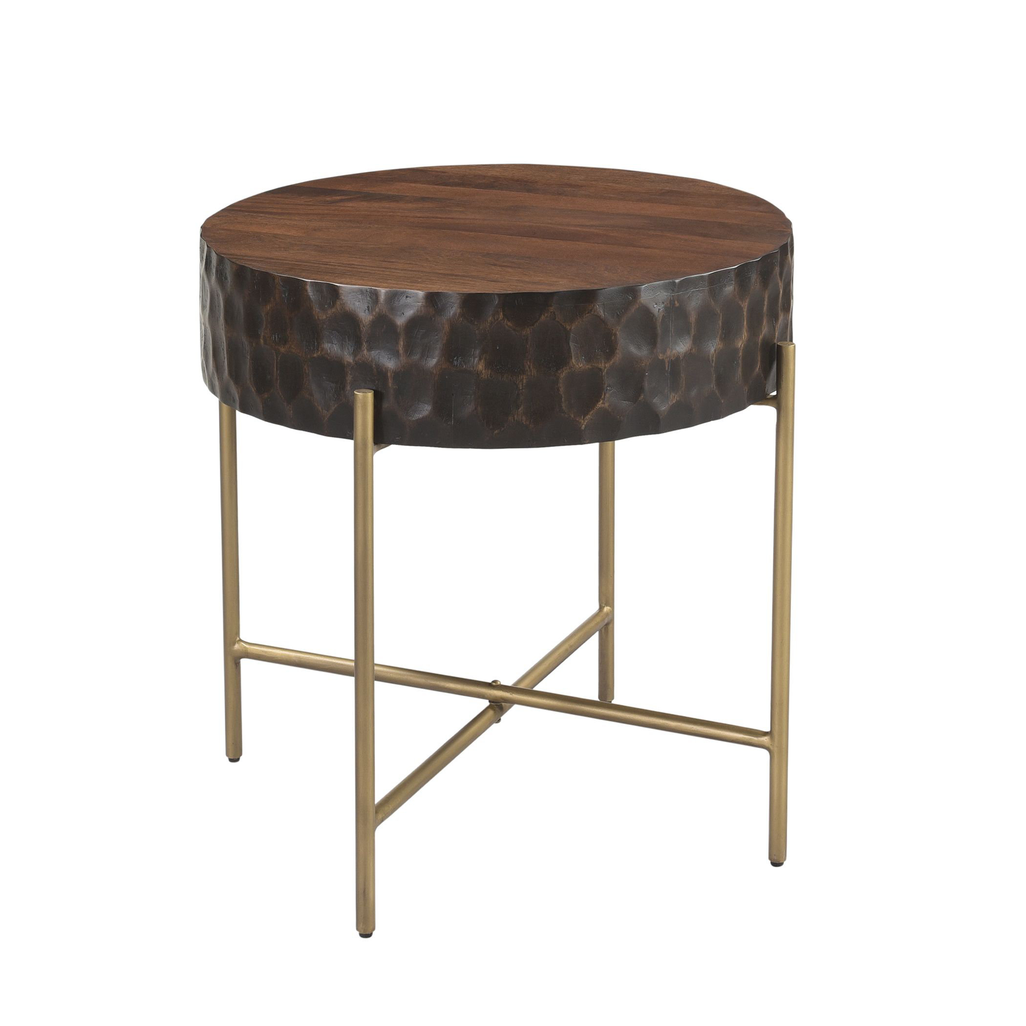 Home Trends & Design Santa Cruz Solid Wood Top End Table Wayfair