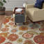 tapis de zone ivoire crocheté à la main floral Ross-22210666