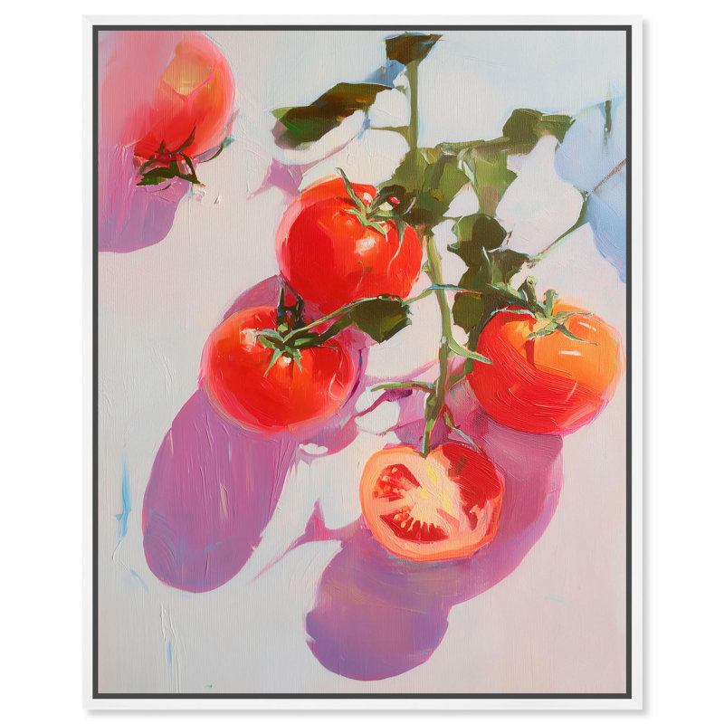 Impression sur toile, "Jucy Part Kitchen" par Art Remedy, H 36 po x l 45 po, Structure noire