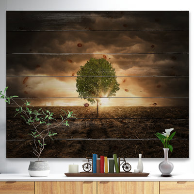 « n’tree », impression sous un motif ciel spectaculaire»