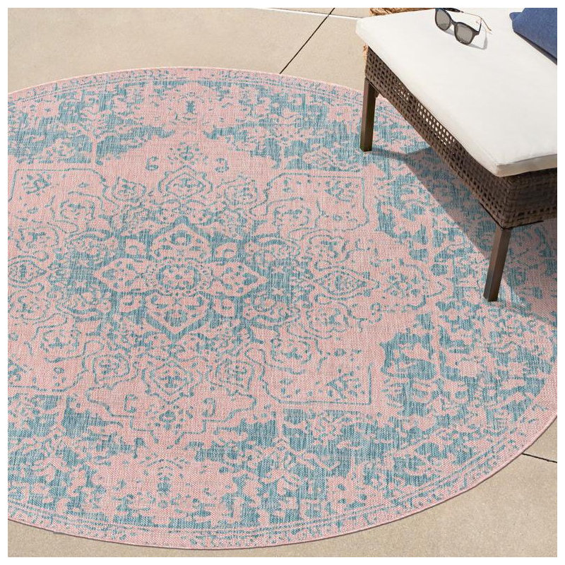 Jill Zarin Dubai Indoor/Outdoor Rug, Round 3'3"