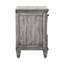 Table de chevet 3 tiroirs gris vieilli