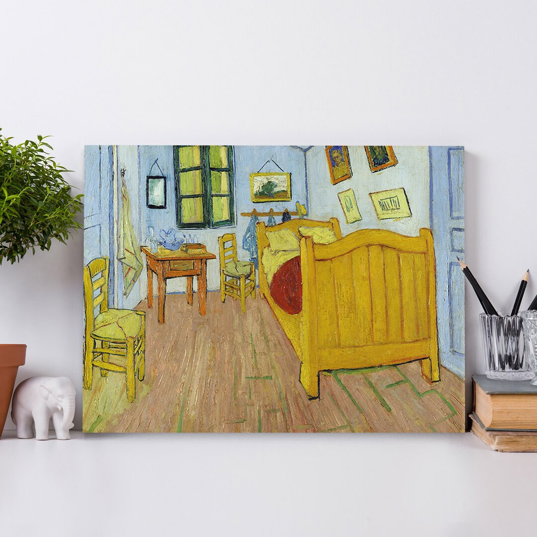 Leinwandbild Vincents Schlafzimmer von Vincent van Gogh