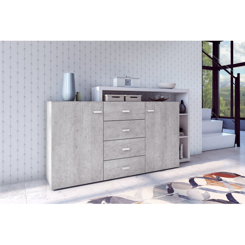 Carnahagh 180cm Sideboard, Grey/White